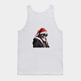 Christmas Celebration with a Skull Twist Tank Top